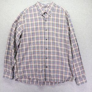 Cutter & Buck Shirt Mens 2XL XXL Casual Pocket Button Up Plaid Long‎ Sleeve